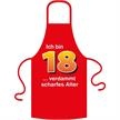 Ich bin 18 Schürze - Textilfarbe rot | Bild 2