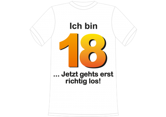 Ich bin 18 Spruch T-Shirt - XXL | Bild 1