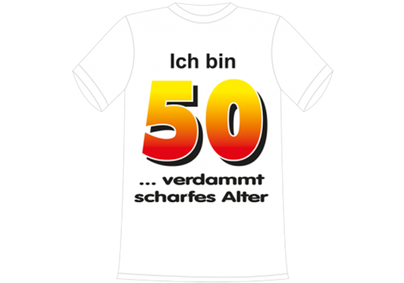 Ich bin 50 Spruch T-Shirt - XL