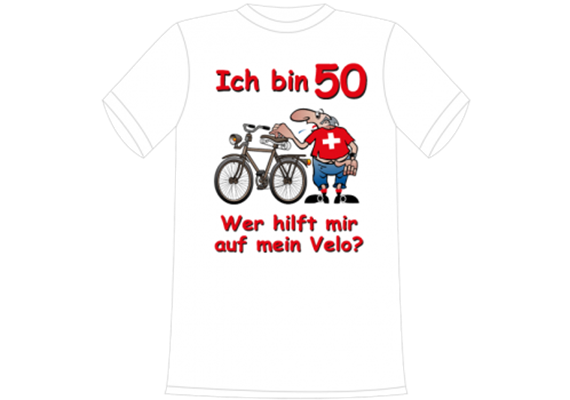 Ich bin 50 Velo T-Shirt - S