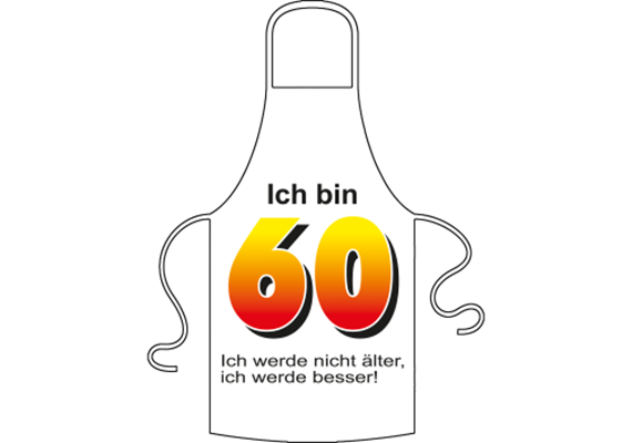 Ich bin 60 Spruch Schürze | Bild 1