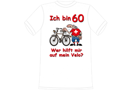 Ich bin 60 Velo T-Shirt - M