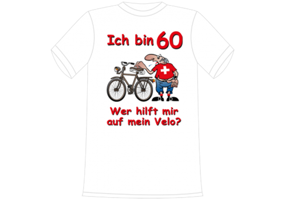 Ich bin 60 Velo T-Shirt - XXL