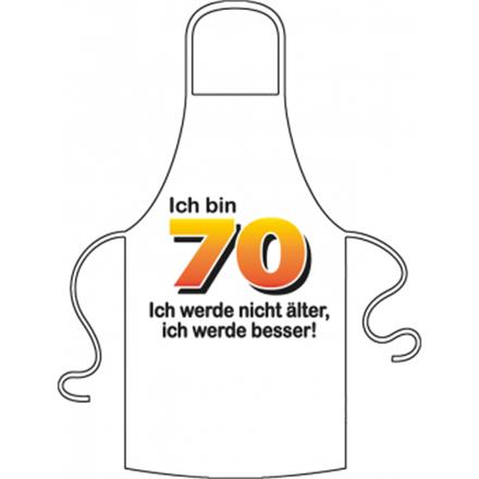 Ich bin 70 Spruch Schürze
