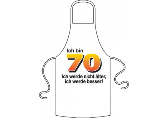 Ich bin 70 Spruch Schürze