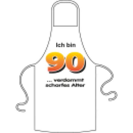 Ich bin 90 Spruch Schürze