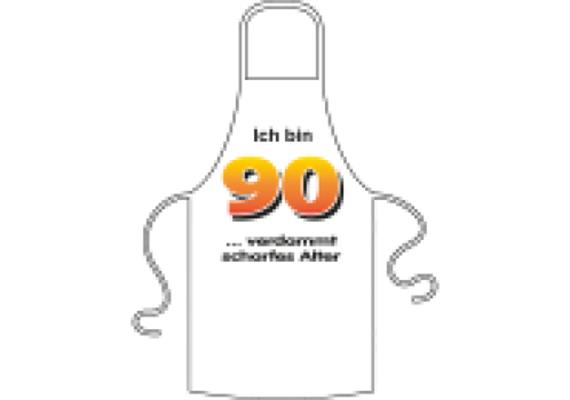 Ich bin 90 Spruch Schürze