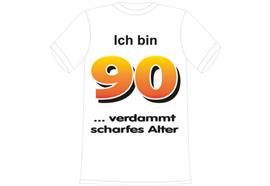Ich bin 90 Spruch T-Shirt - XL