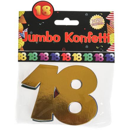 Jumbokonfetti 18. Geburtstag