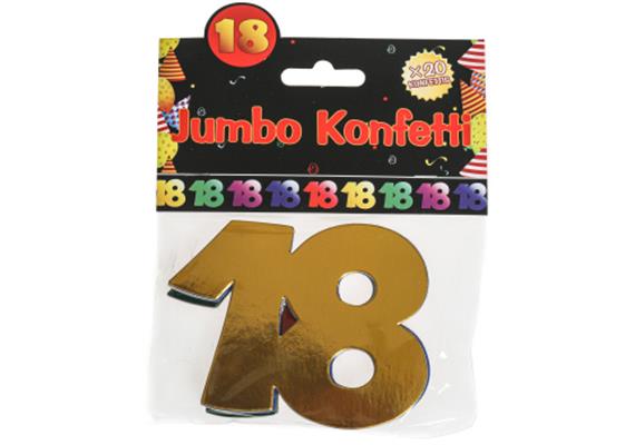 Jumbokonfetti 18. Geburtstag