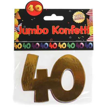Jumbokonfetti 40. Geburtstag