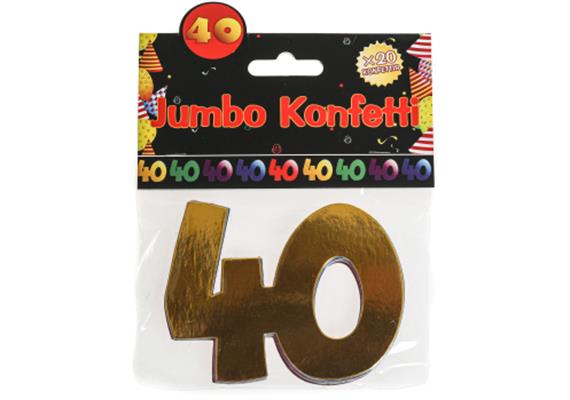 Jumbokonfetti 40. Geburtstag