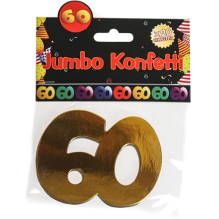 Jumbokonfetti 60. Geburtstag