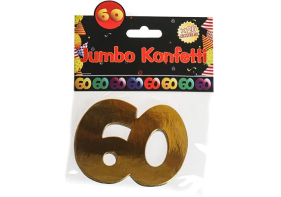Jumbokonfetti 60. Geburtstag