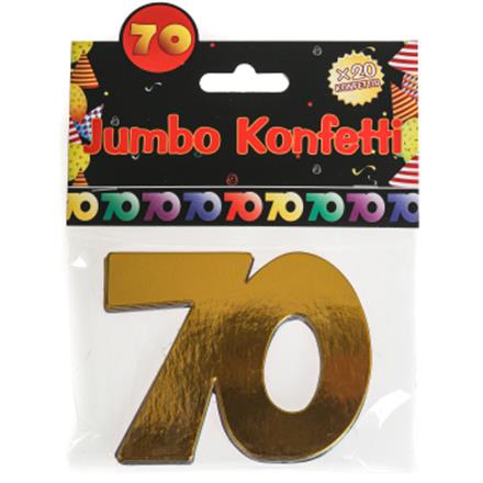 Jumbokonfetti 70. Geburtstag