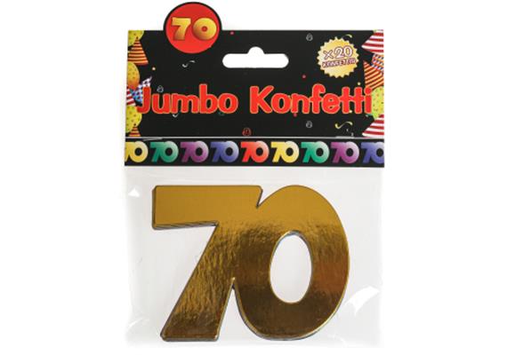 Jumbokonfetti 70. Geburtstag
