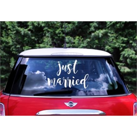 Just Married Autoaufkleber