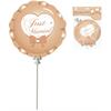 Just Married Ballon selbstaufblasend (3 Stk)