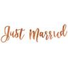 Just Married Kurzgirlande roségold