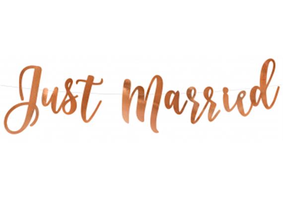 Just Married Kurzgirlande roségold | Bild 1