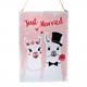 Just Married Lama Metallschild