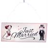 Just Married Metallschild