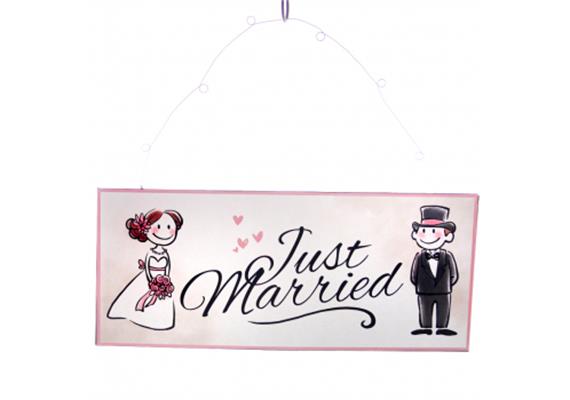 Just Married Metallschild