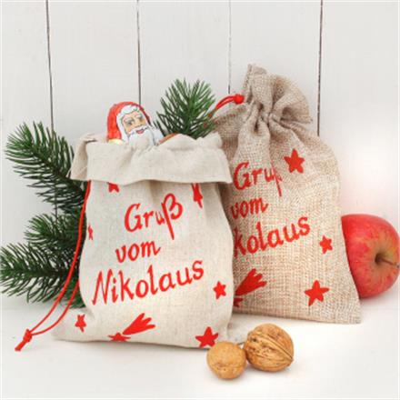 Jutesäckli Nikolaus (13x19 cm)