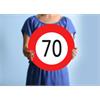 Karton Verkehrstafel 70.Geburtstag