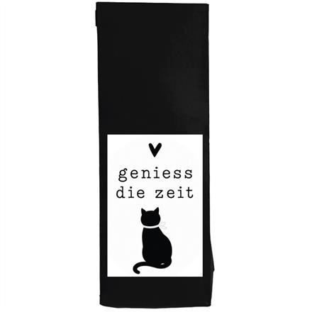 Katze Geniess die Zeit Tee