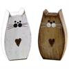 Katzen Holzfiguren (15,5 cm)