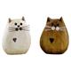 Katzen Holzfiguren (7 cm)