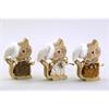 Katzen Winter Holzfiguren (11 cm)