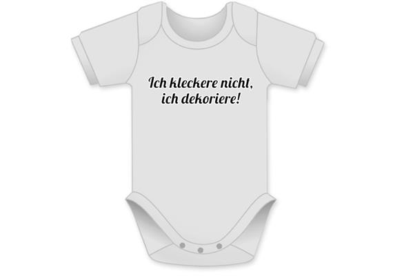Kleckere Dekoriere Body - Grösse 74/80