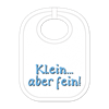 Klein aber fein Babylatz - Textilfarbe weiss