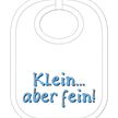 Klein aber fein Babylatz - Textilfarbe weiss | Bild 1