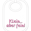 Klein aber fein Babylatz - Textilfarbe weiss | Bild 1