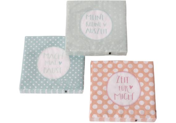 Kleine Auszeit Servietten (3 sort.)