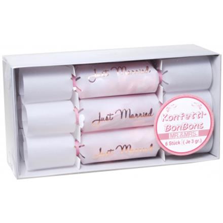 Knallbonbons Konfetti Hochzeit (6er-Set)