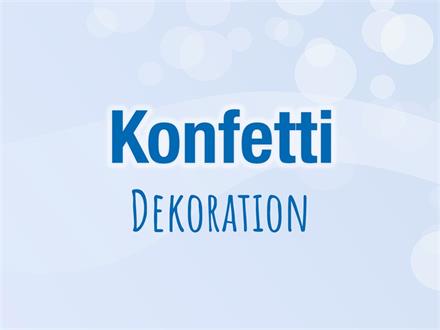 Konfetti Dekoration
