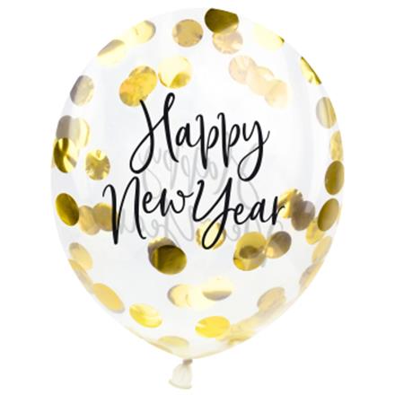 Konfettiballon New Year (27 cm)