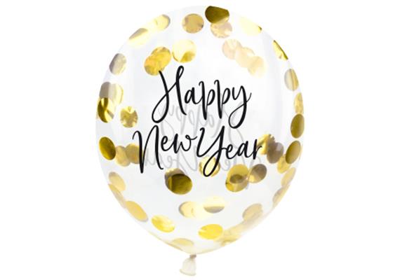 Konfettiballon New Year (27 cm) | Bild 1