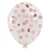 Konfettiballone roségold (5 Stk)