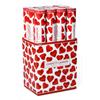 Konfettikanone Herz rot 40 cm