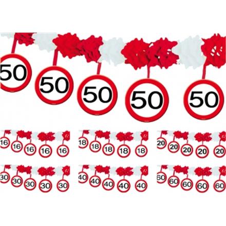 Krepp Girlande 20. Geburtstag