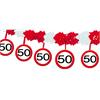 Krepp Girlande 50. Geburtstag