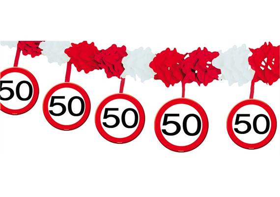 Krepp Girlande 50. Geburtstag