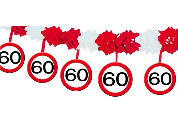 Krepp Girlande 60. Geburtstag