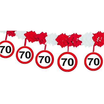 Krepp Girlande 70. Geburtstag