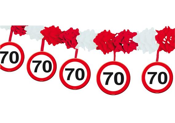 Krepp Girlande 70. Geburtstag